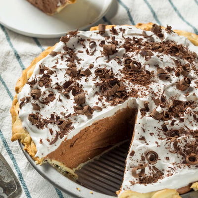 Keto Chocolate French Silk Pie