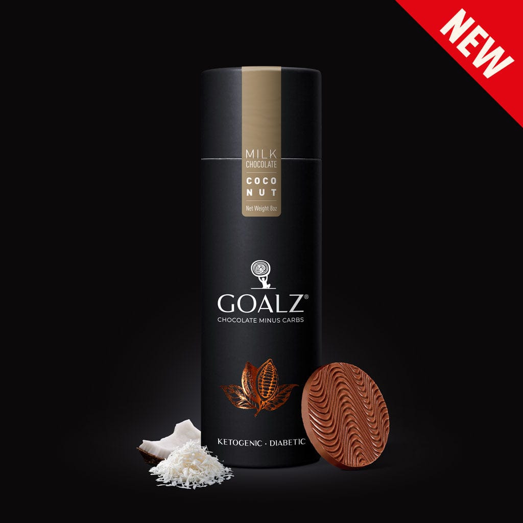 Keto Chocolate Sugar-Free Milk Chocolate w/ Organic Coconuts - Diabetic & Keto Friendly