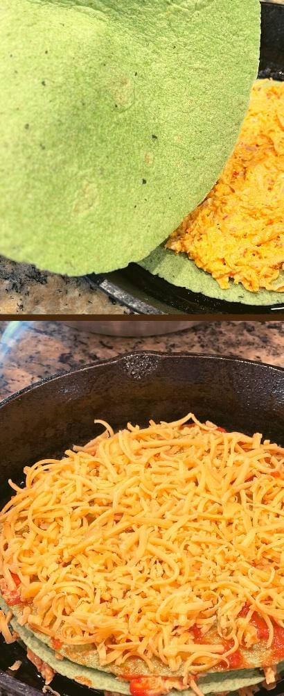 Keto Chicken Tortilla Pie