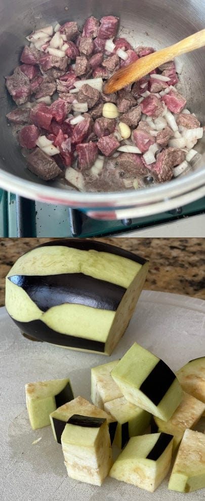 Keto Eggplant Beef Skillet