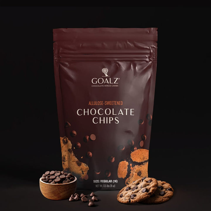 Keto Chocolate Chips Sugar-Free Allulose Chocolate Chips Regular