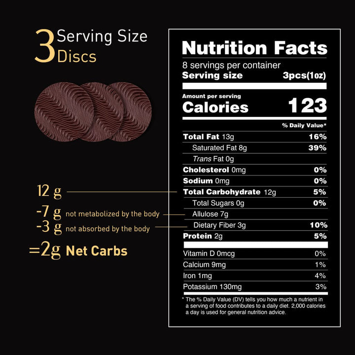 Keto Chocolate Extra Dark Sugar-Free  Chocolate - 75%