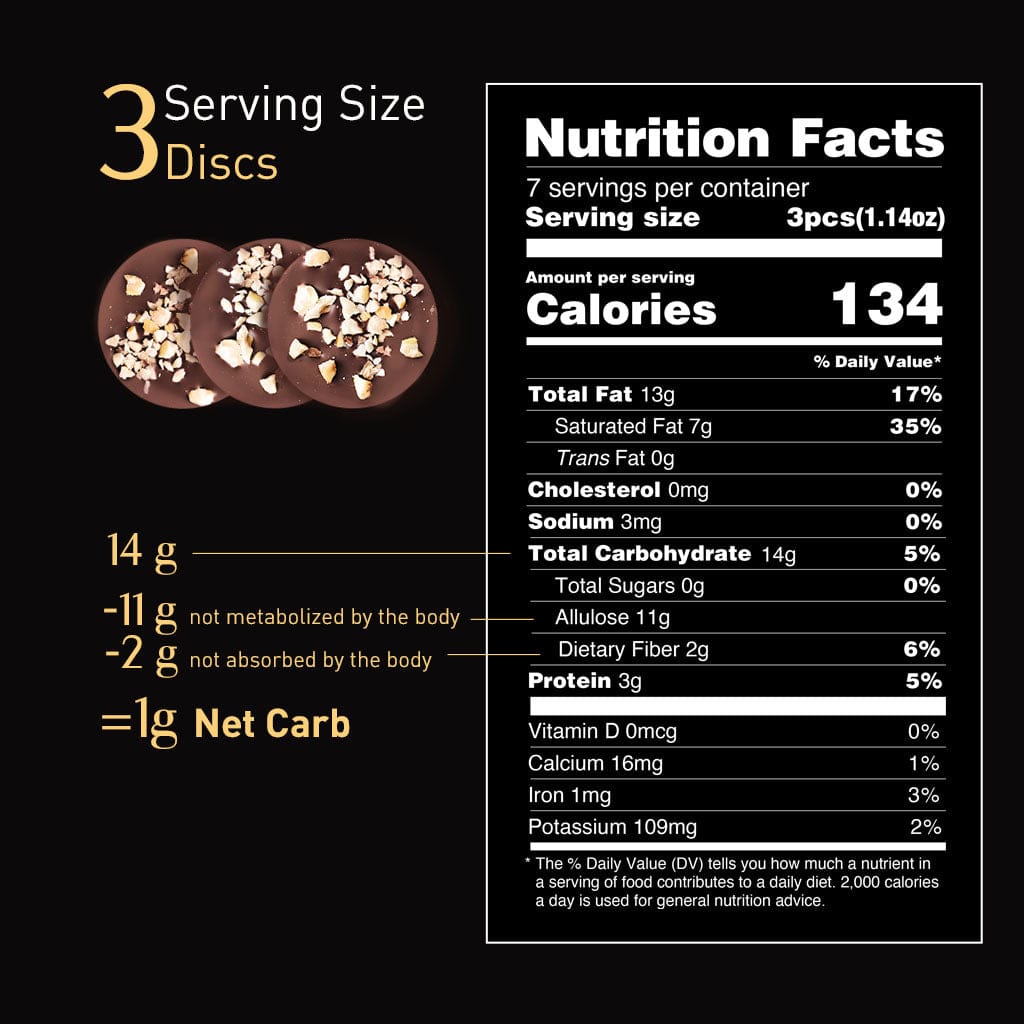 Keto Chocolate Sugar-Free Dark Chocolate with Roasted Hazelnuts