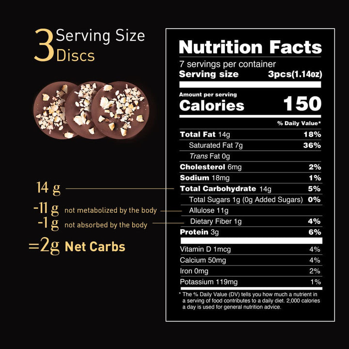 Keto Chocolate Sugar-Free Milk Chocolate w/ Roasted Hazelnuts