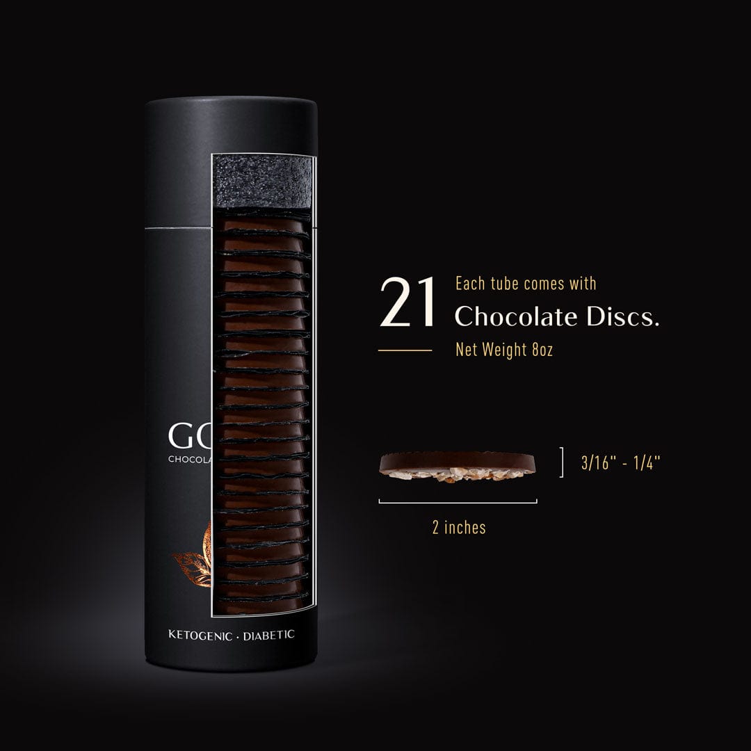 Keto Chocolate Sugar-Free Dark Chocolate with Roasted Almonds