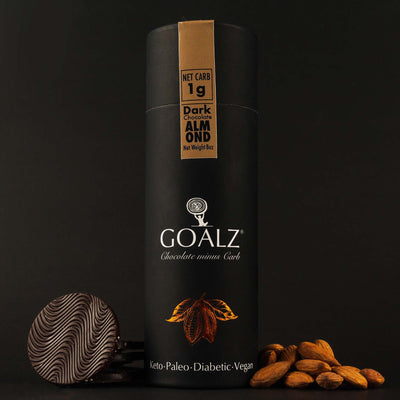 Dark Keto Chocolate with Roasted Almonds