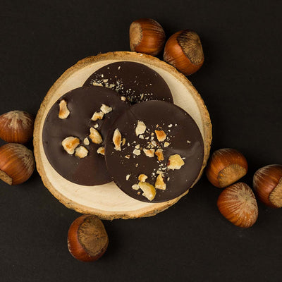 Dark Keto Chocolate with Roasted Hazelnuts