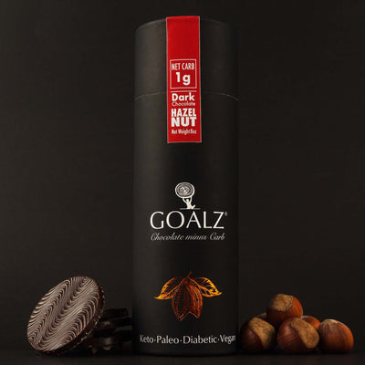 Dark Keto Chocolate with Roasted Hazelnuts