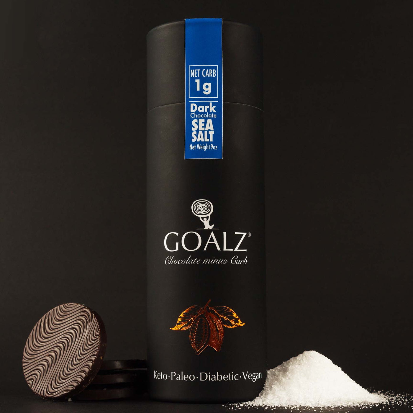 Dark Keto Chocolate with Mediterranean Sea Salt