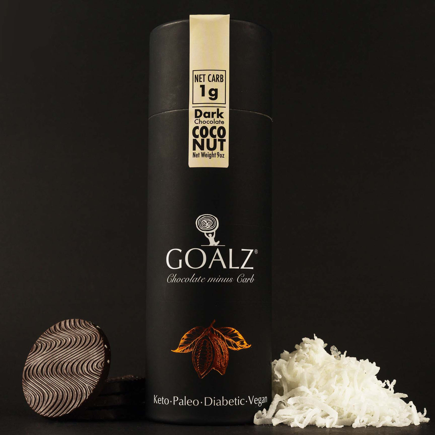 Dark Keto Chocolate with Organic Coconut